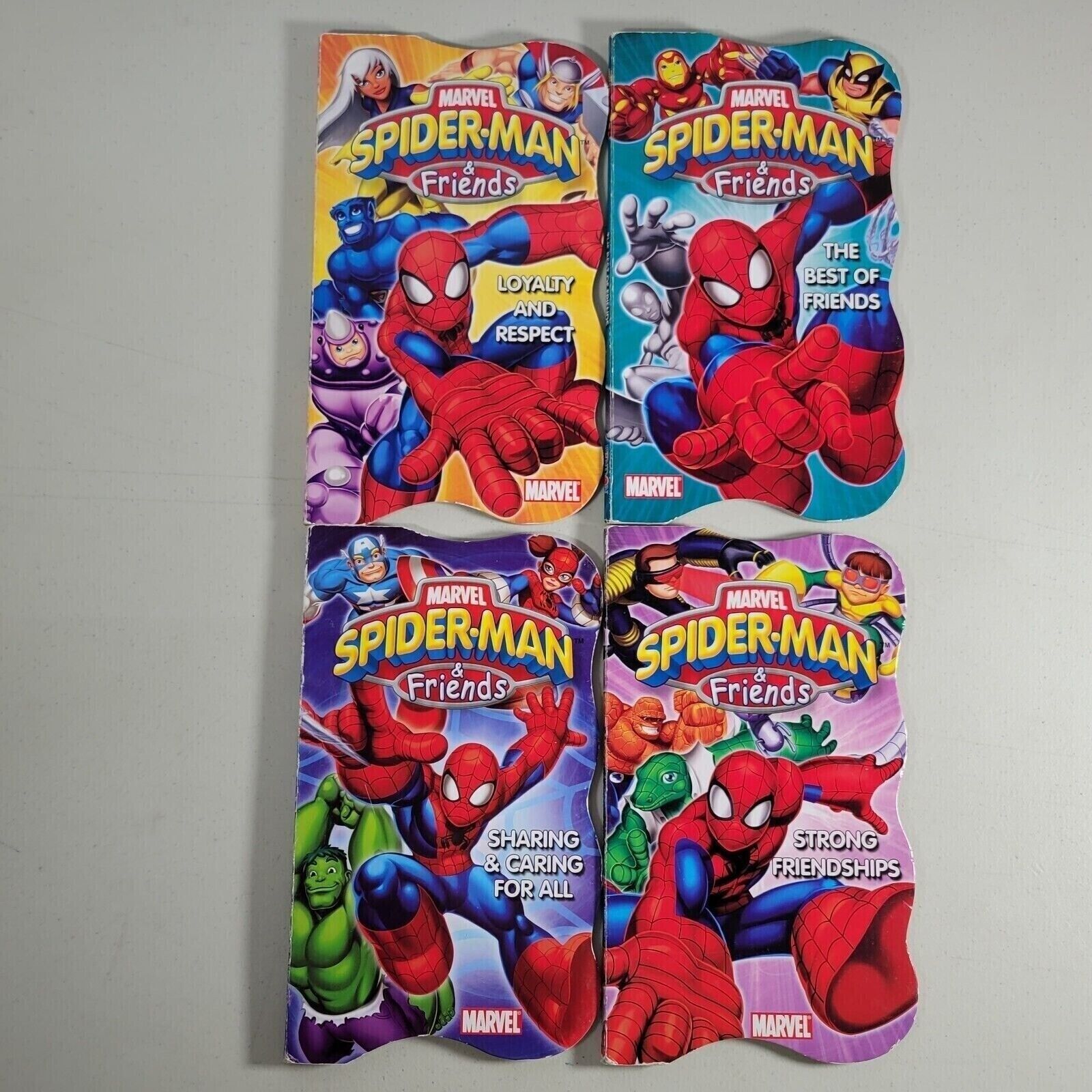 Marvel Spider Man and Friends Hardcover Board Books 2008 Lot of 4 - $13.99