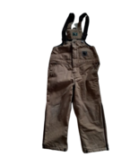 Berne Brown Youth Insulated Bib Overall Coveralls Canvas Small 6-8 Farm ... - £14.50 GBP