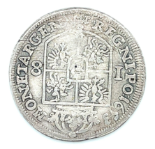 1653 Poland 18 Groszy in Fine Condition KM# 88.1 - $197.99