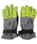 SmartWool PhD Spring Gloves Goat Leather Wool Size Small Green Black Tou... - $32.08 CAD