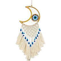 Evil Eye Ward Moon Macrame Dreamcatcher! - $18.05 CAD