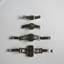 Steel Color Two-Side Switch Butterfly Watch Buckle for Women&#39;s Bracelet T6002L - £22.40 GBP