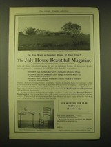 1918 The House Beautiful Magazine Ad - Do you want a Summer home of your own?  - £14.87 GBP