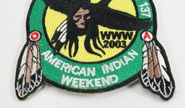 Vintage 2003 Colonneh 137 OA WWW Indian Weekend Green Boy Scouts BSA Camp Patch - £8.78 GBP