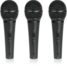 Behringer ULTRAVOICE XM1800S Dynamic Handheld Microphone, 3 Pack - $70.39