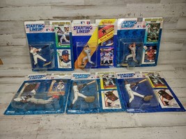 6 Vintage Starting Lineup Kenner Baseball Special Series Card &amp; Figure 1990s - £6.69 GBP