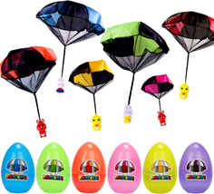 Easter Egg with Parachute Toy 6 Pack for Kids Girls Boys Easter Basket Stuffers - £22.80 GBP