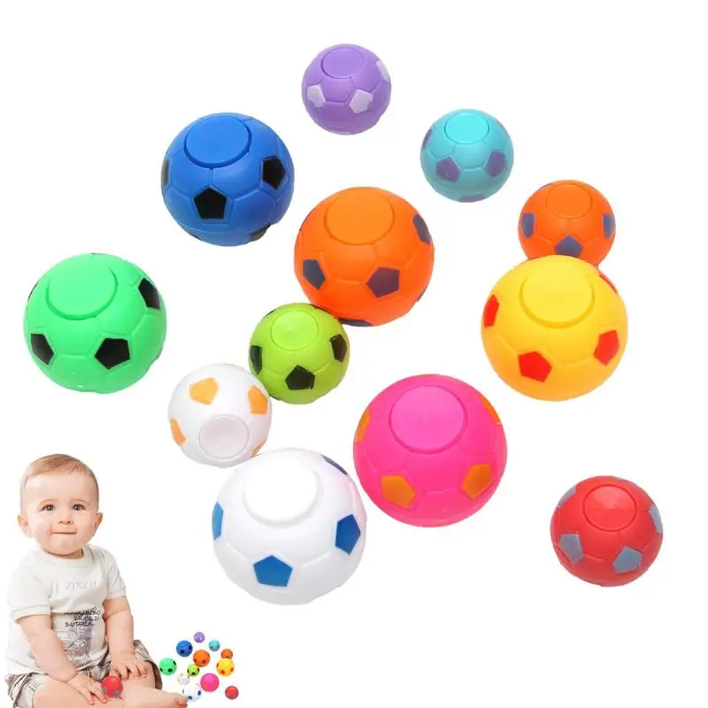 12Pcs Kids Fingertip Spinning Ball Toy Mini Spinning Football Top Toys Spinners - £10.07 GBP+