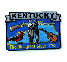 United States Kentucky State Name Map Embroidered Patch - £4.00 GBP