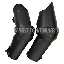 Medieval Knightly 3/4 Leather Arm Armour Black One Size By Nauticalmart - £141.72 GBP