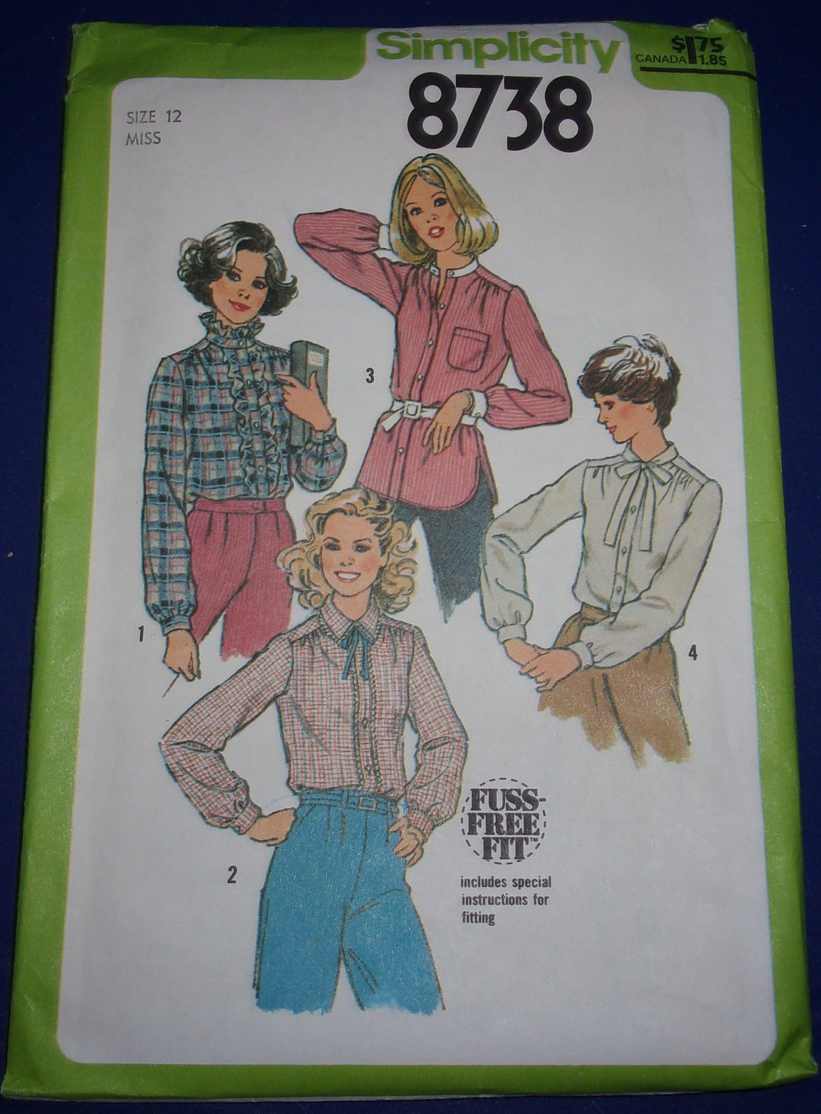 Primary image for Simplicity Misses’ Blouse Size 12 #8738