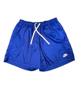 Nike Retro Woven Short Men XL Blue Sportswear White Swoosh Athletic Draw... - £25.53 GBP