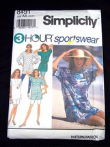 Simplicity pattern 8491 3 Hour Sportswear leggings skirt tunic Sz AA XS-MD - $4.75