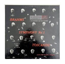 Brahms Symphony 1 Vinyl Record 1950s Toscanini NBC Symphony 33 12&quot; VRF6 - $7.00