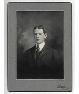 Turn Of the Century Cabinet Card Young Man Lloyd Studios ID&#39;d Frank Lizzie - $371.04 MXN