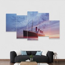 Multi-Piece 1 Image Vintage Titanic Series Ready To Hang Wall Art Home D... - £78.65 GBP