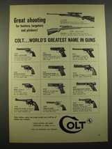 1959 Colt Guns Ad - Coltsman, Colteer, Single Action Army, Commander, Huntsman - £14.48 GBP