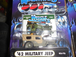 Muscle Machines Adult Collectible &quot;&#39;42 Military Jeep&quot; Brown Mint On Seal... - £3.21 GBP