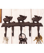 Cast Iron Country 3 Angel Winged Pigs Hog Heavens 5 Peg Wall Coat Hooks ... - $41.31 CAD