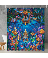  Little Mermaid Waterproof Polyester Shower Curtain with Hooks - $608.14 MXN+