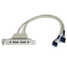 Startech 2 Port USB A Female Low Profile Slot Plate Adapter - £8.91 GBP