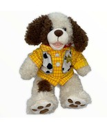 Build a Bear Woody Sheriff Shirt on Brown/White Puppy Dog Plush 17&quot; - £15.29 GBP