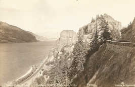 RPPC Postcard Inspiration Point View Columbia River Highway Oregon Cross Dimmitt - £3.92 GBP