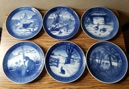 Vintage  Royal Copenhagen Christmas Plates Lot of 14 1966-1979 - £59.94 GBP