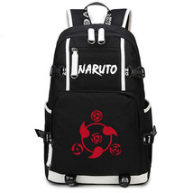 Naruto Theme Fighting Anime Series Backpack Schoolbag Daypack Red Sharingan - $41.99