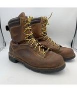 Danner Quarry USA 8&quot; Boots Mens 11.5 EE Brown Leather Work Gore Tex 400G - $127.81 CAD