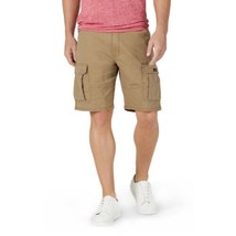 Men&#39;s Wrangler Cargo Shorts w/ Stretch Khaki Relaxed Fit Tech Pocket  48 - £13.46 GBP