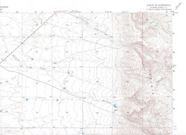 Bosler SE Quadrangle Wyoming 1955 USGS Topo Map 7.5 Minute Topographic - £18.86 GBP