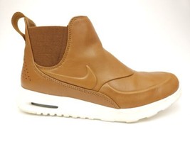 Nike Air Max Thea Women&#39;s 8 Sneaker Boots Chelsea Mid Leather Brown City Comfort - £54.44 GBP