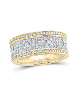 Authenticity Guarantee 
10kt Yellow Gold Mens Round Diamond Band Ring 2-... - $2,275.42