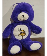 Good Stuff Stuffed Plush MN Minnesota Vikings Purple Teddy Bear 13&quot; - $17.41