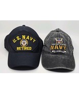 US Navy Strapback Snapback Hat Cap Retired, Since 1775, Embroidered (Lot... - $23.57 CAD