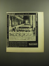 1960 Baccarat Advertisement - Haut Brion, Chambolle, Normandie, Montaign... - $14.99