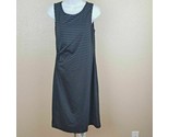 BCBG Dresses Women&#39;s Dress Size L Black White Striped JB11 - £7.13 GBP