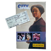 RAYMOND AYERS SIGNED La Boheme Ticket Stub &amp; New York City Opera 2007 Pl... - $29.00