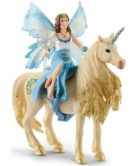 Eyela Riding On Golden Unicorn 42508 Bayala The World of Elves Schleich - $23.74