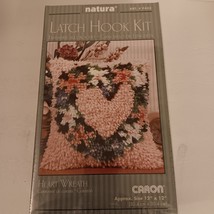 Caron Natura P435 Heart Wreath 12&quot; X 12&quot; Latch Hook Kit Made In USA - $29.99