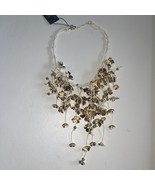 House of Harlow 1960 gold tone necklace 16 + 3 inch extend NEW - $1,621.88 MXN