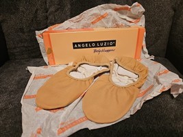 Angelo Luzio Body Wrappers Billy Jazz 402A Tan Canvas Split Sole 9 New - $469.46 MXN
