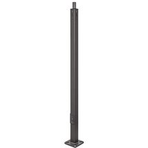 10FT 4&#39;&#39; Straight Square Steel Light Pole with Removable Round Top Adapter and A - £949.02 GBP+