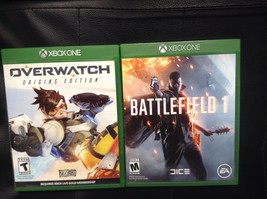 SET OF 2 Overwatch: Origins Edition + BATTLEFIELD 1 (Xbox One) CHECK PICS - £7.77 GBP