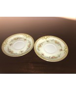 Lot Of 2 Royal Derby, Saucers, 5.5”W, Wild Flowers, Gold Trim, Made In J... - £6.07 GBP