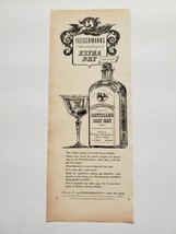 1939 Fleischman&#39;s Distilled Dry Gin Vintage Print Ad Extra Dry - $15.50
