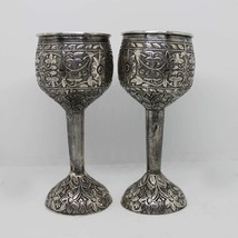 Single Silver Hand Carved Wine Glass,925 Sterling,Free Engraving,Personalize, Wi - £134.32 GBP
