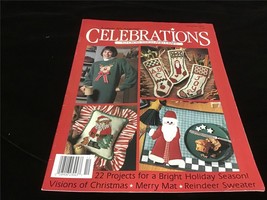 Celebrations To Cross Stitch and Crafts Magazine Christmas 1993 Reindeer Sweater - $12.00