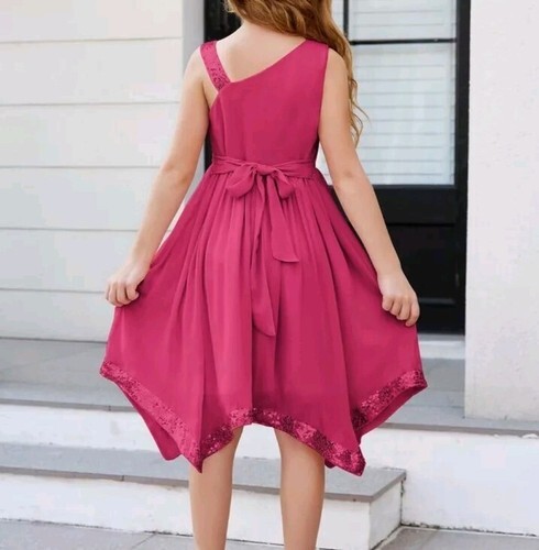 GRACE KARIN Girls Formal Dress Sz 8 One Shoulder Midi Dress New With Tags Lot 7 Item image 4